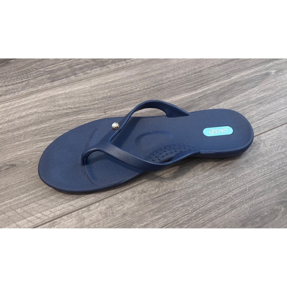 Right Shoe Only Oka B Size‎ 8 Blue Flip Flops Sandals Amputee